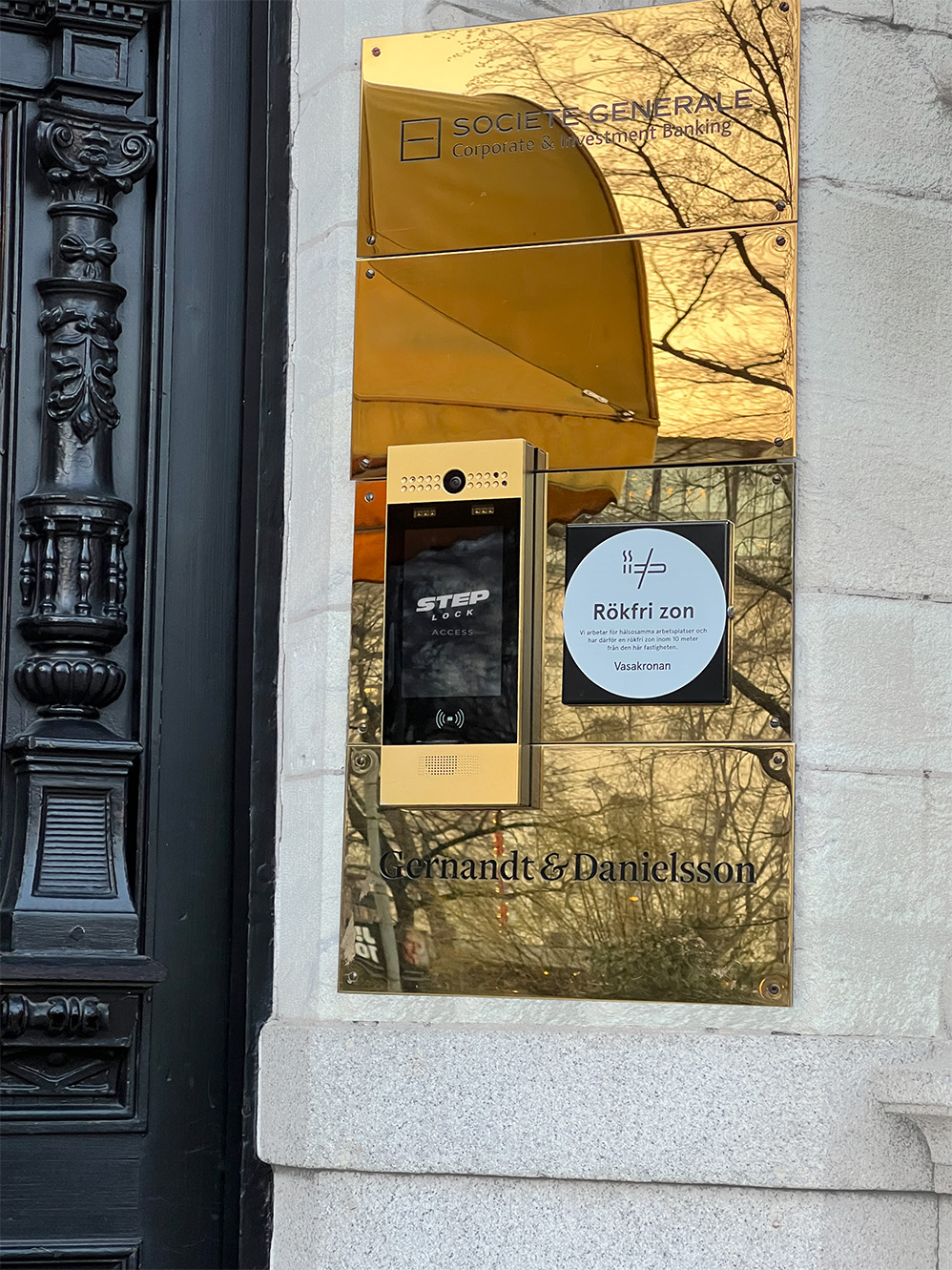 Porttelefon i mässing